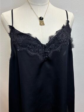 Abercrombie & Fitch Black Lace-Trim Slip
